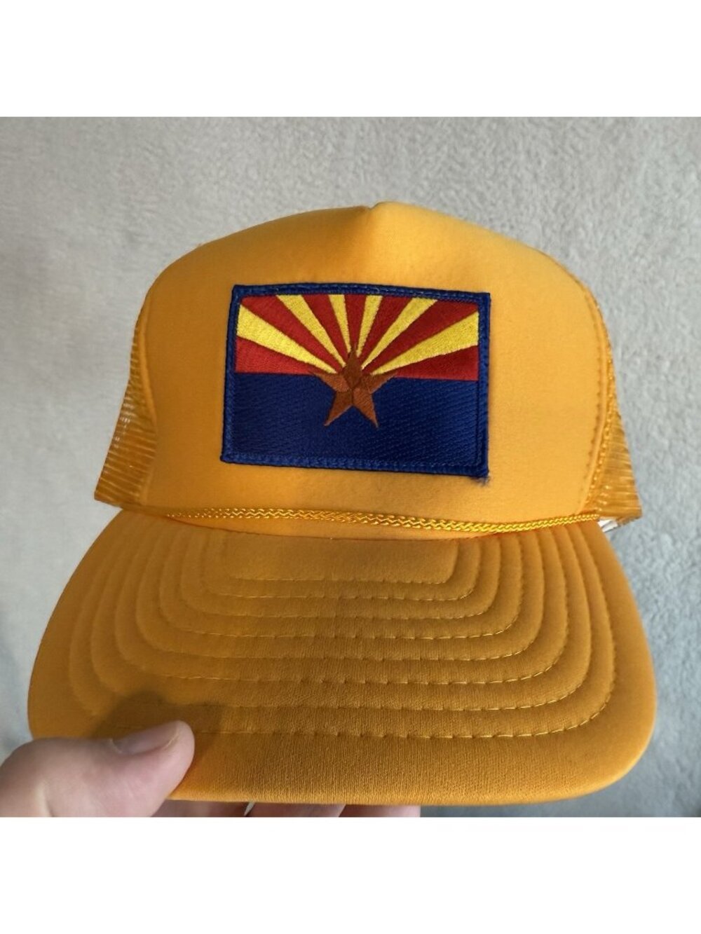 Vintage Arizona AZ State Flag‎ Snapback Trucker Rope Hat Mesh
